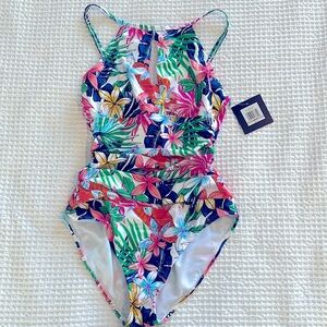 Tropical One Piece Swimsuit. Brand New